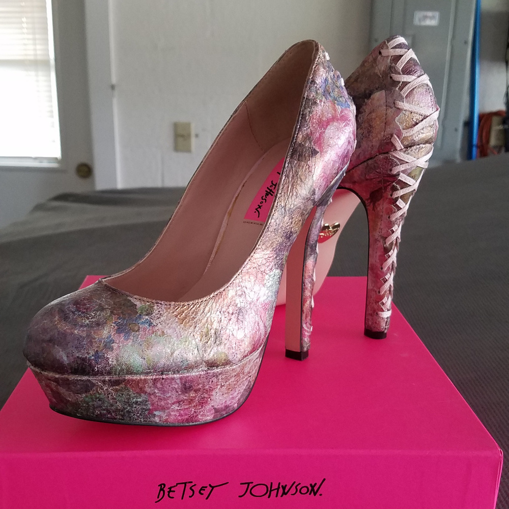 Betsey Johnson Corset Heels - 7.5M